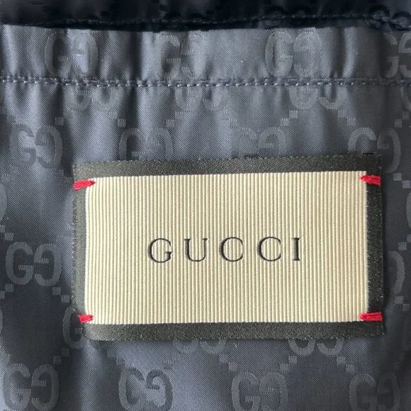 Gucci Navy GG Monogram Windbreaker - Picture 3 of 6